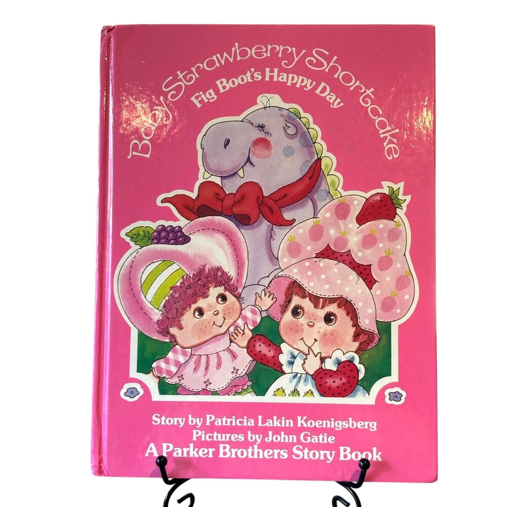 Vintage 1984 First Ed. Baby Strawberry Shortcake, Fig Boot's Happy Day, HC